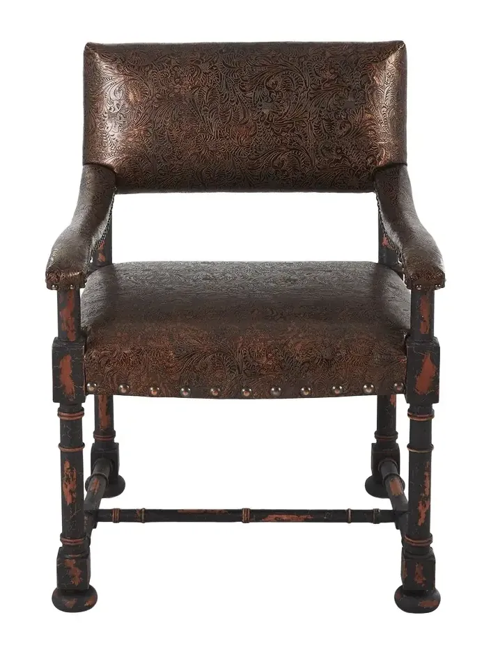 Old Hickory Tannery Ember Leather Arm Chair