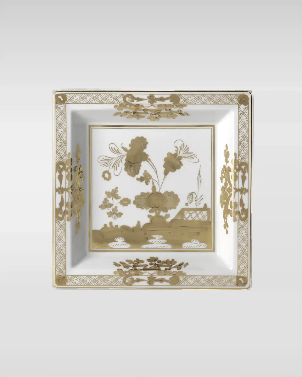 GINORI 1735 Oriente Italiano Aurum Square Plate | Thumbnail 2