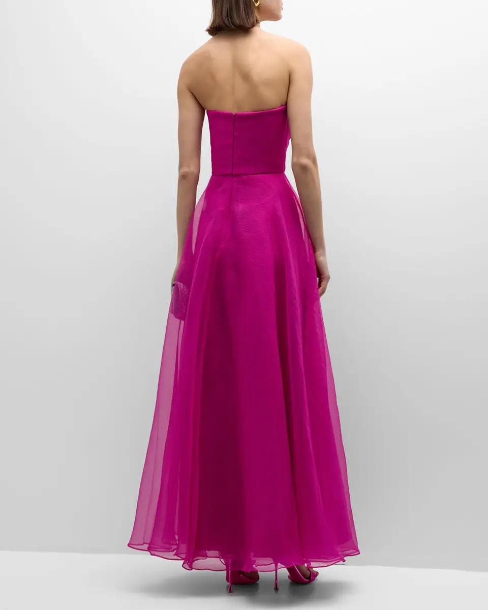 THEIA Teresa Draped Strapless Gown | Thumbnail 5 THEIA Teresa Draped Strapless Gown | Thumbnail 5