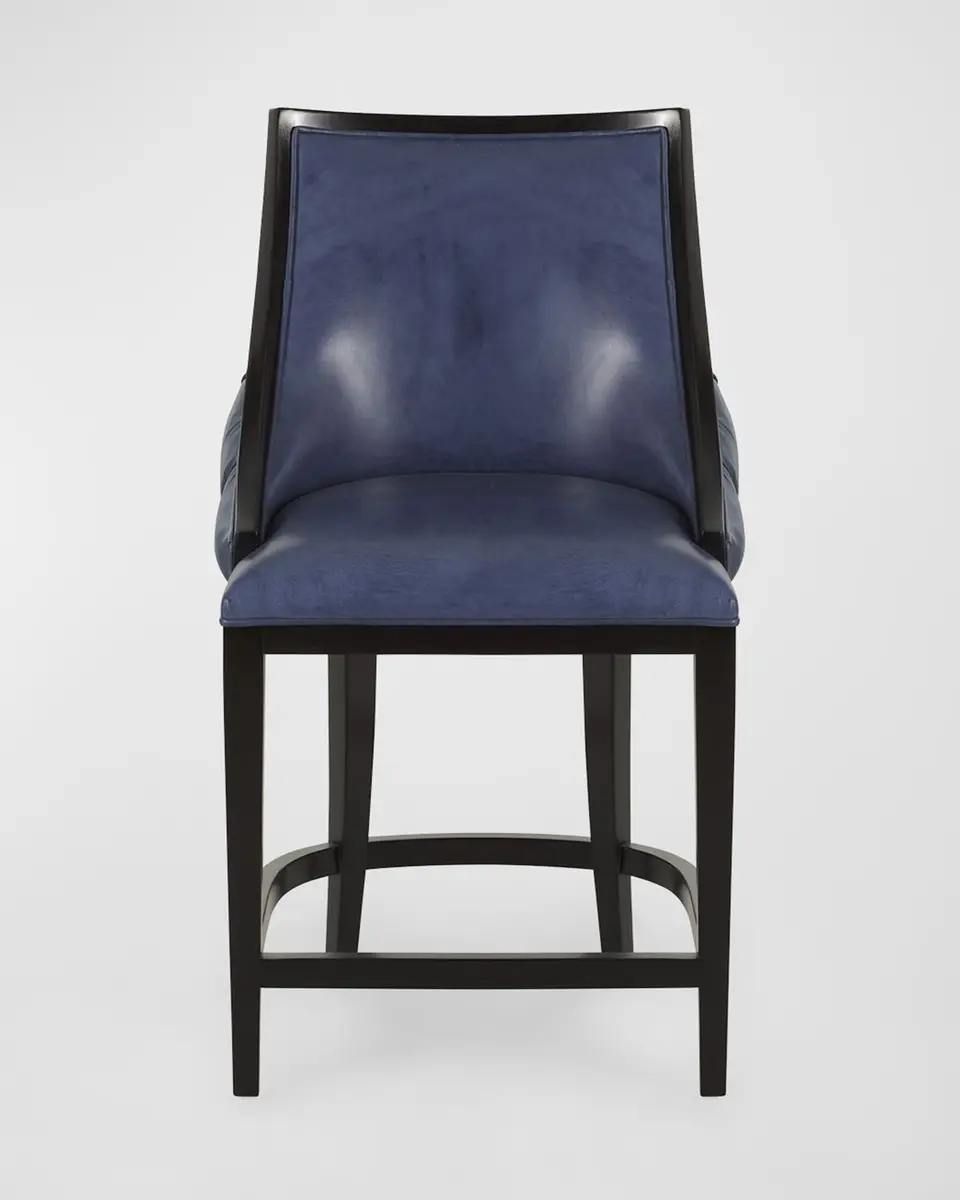 Old Hickory Tannery Kellan Leather Tufted Counter Stool, 22" | Thumbnail 3