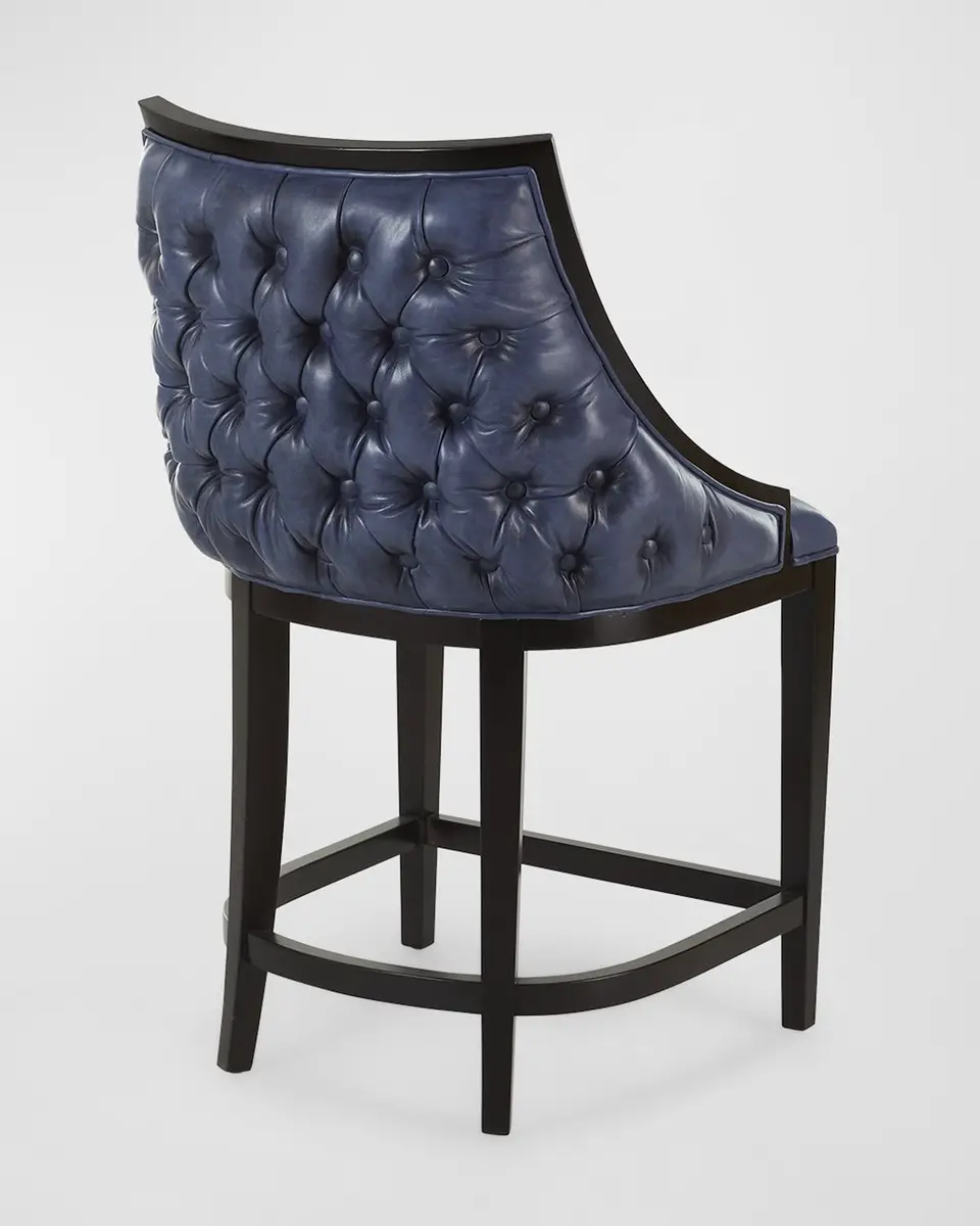 Old Hickory Tannery Kellan Leather Tufted Counter Stool, 22" | Thumbnail 6