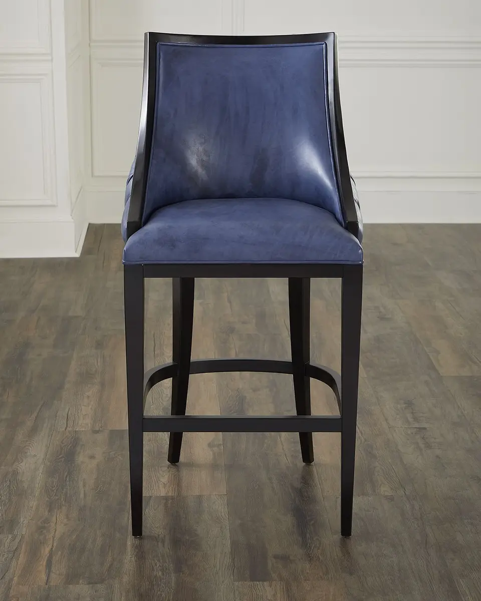 Old Hickory Tannery Kellan Leather Tufted Barstool | Thumbnail 2 Old Hickory Tannery Kellan Leather Tufted Barstool | Thumbnail 2