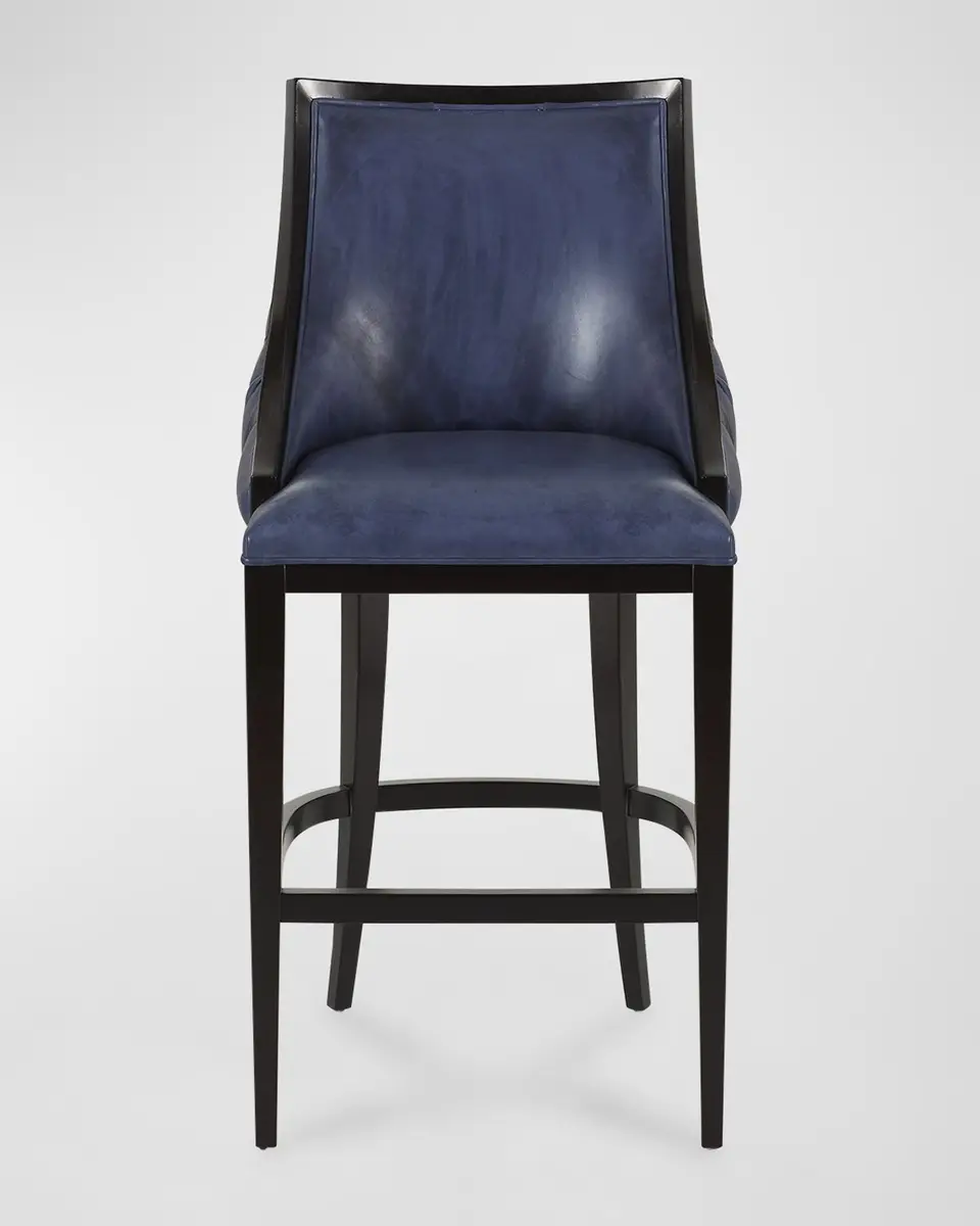 Old Hickory Tannery Kellan Leather Tufted Barstool | Thumbnail 3 Old Hickory Tannery Kellan Leather Tufted Barstool | Thumbnail 3