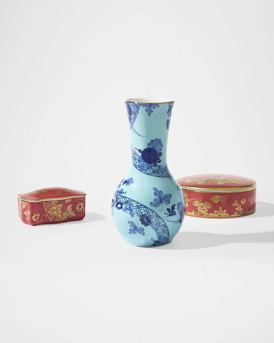 GINORI 1735 Oriente Italiano Tulipano Iris Vase, 8" | Thumbnail 3