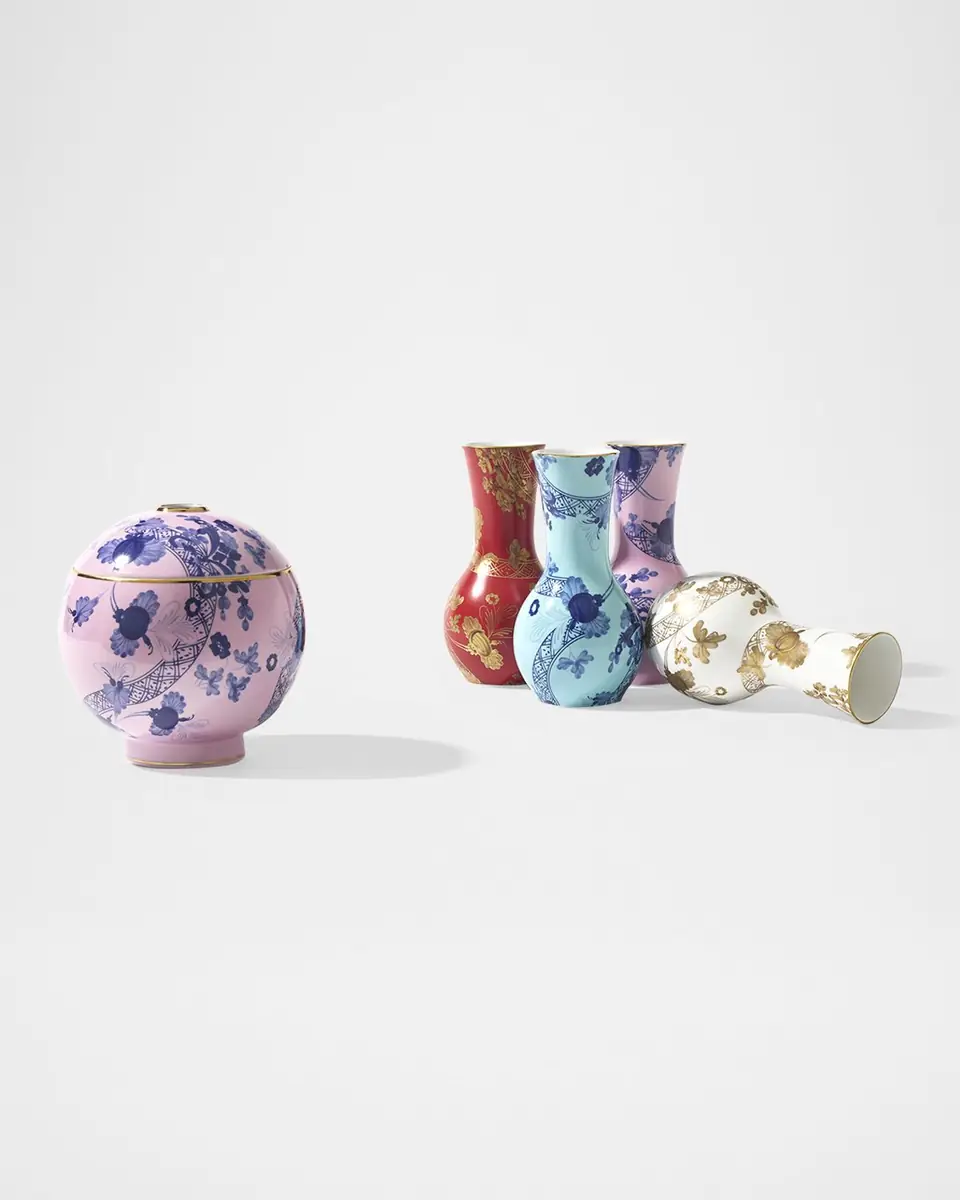 GINORI 1735 Oriente Italiano Tulipano Iris Vase, 8" | Thumbnail 4