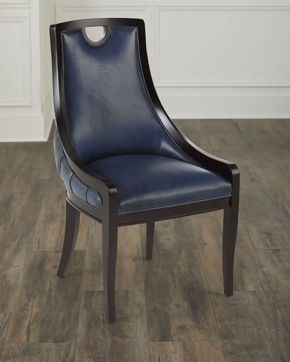 Old Hickory Tannery Kellan Leather-Tufted Dining Chair | Thumbnail 2 Old Hickory Tannery Kellan Leather-Tufted Dining Chair | Thumbnail 2