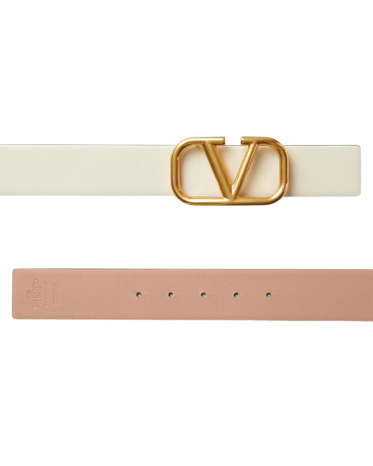 Valentino Garavani VLogo Signature Reversible Leather Belt, 40mm