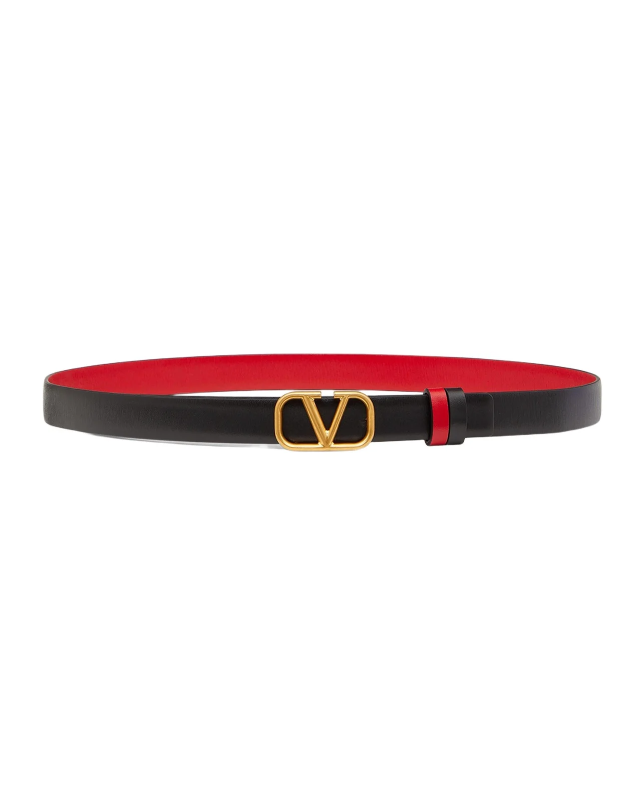 Valentino Garavani VLogo Signature Reversible Leather Belt, 20mm