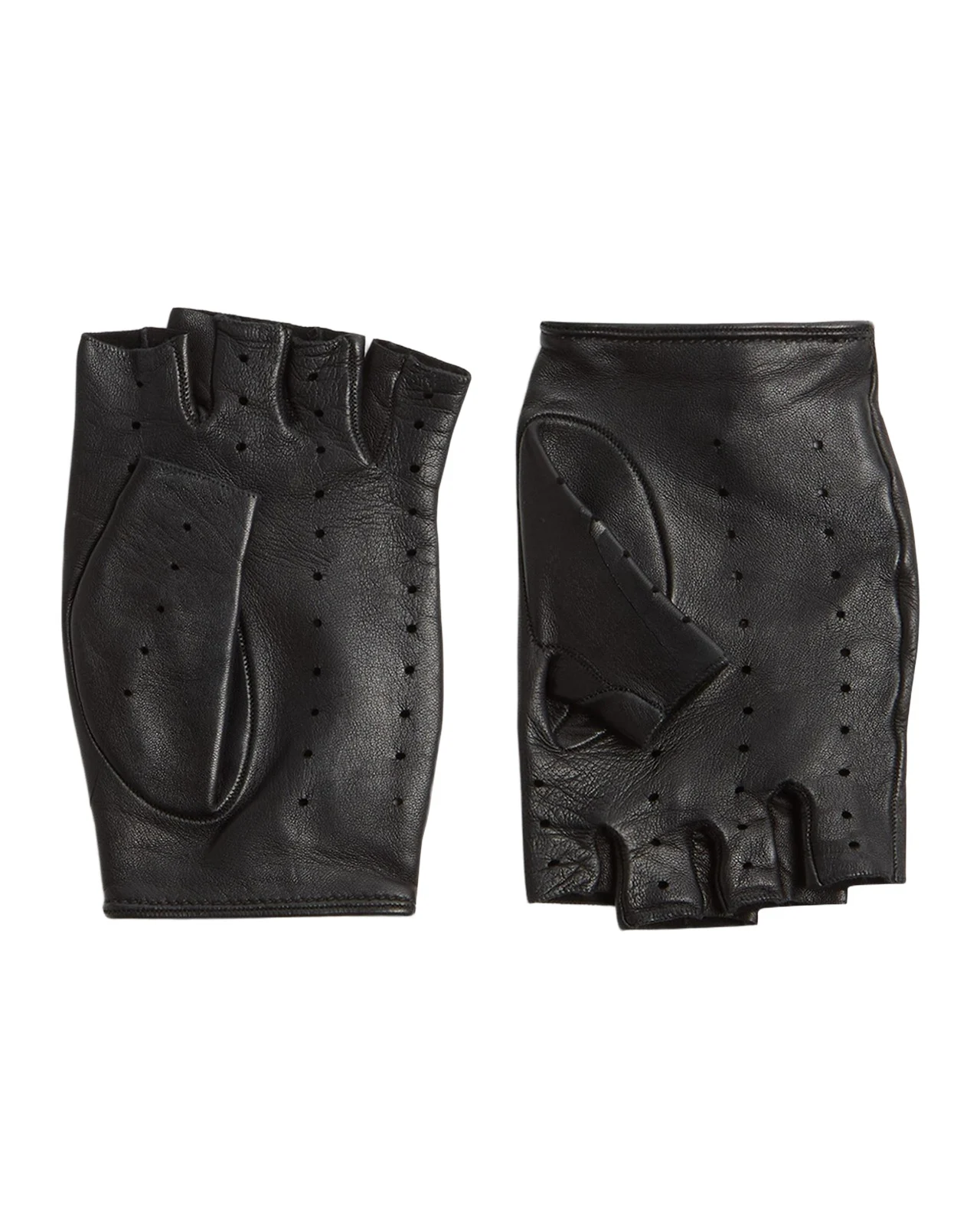 Valentino Garavani VLOGO Signature Leather Fingerless Gloves