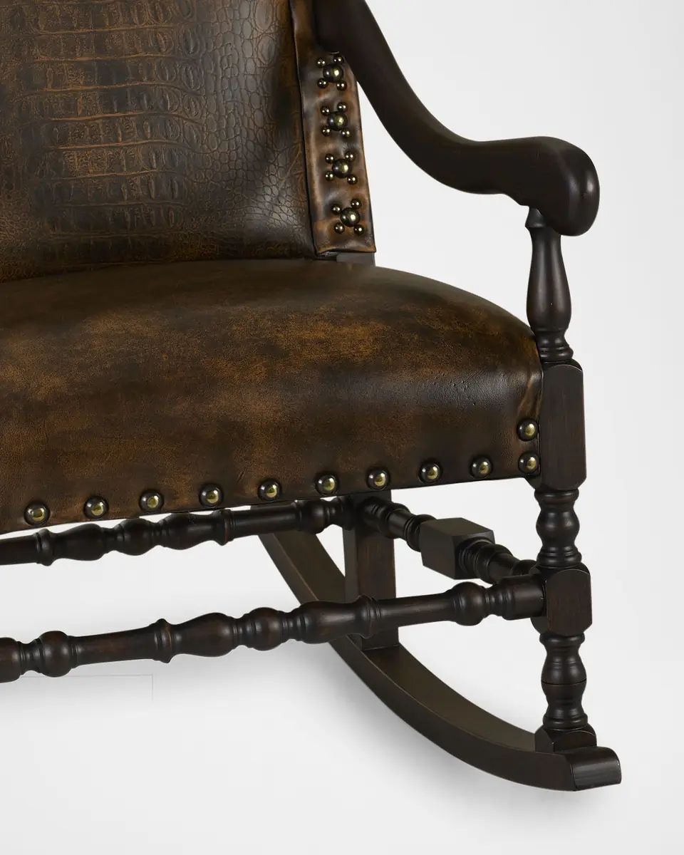 Old Hickory Tannery Scipio Leather Rocking Chair | Thumbnail 4 Old Hickory Tannery Scipio Leather Rocking Chair | Thumbnail 4