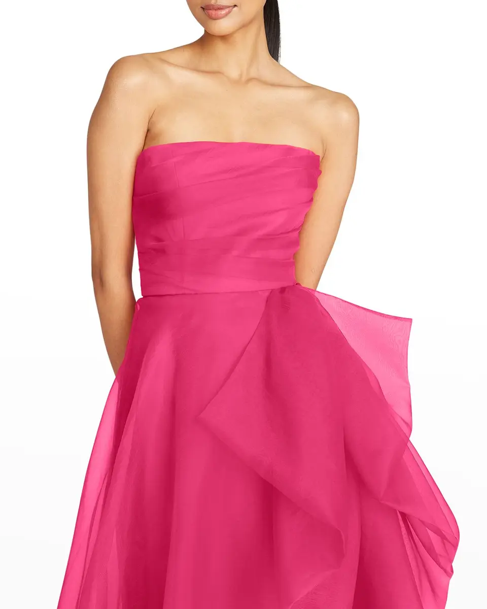 THEIA Teresa Draped Strapless Gown | Thumbnail 5 THEIA Teresa Draped Strapless Gown | Thumbnail 5