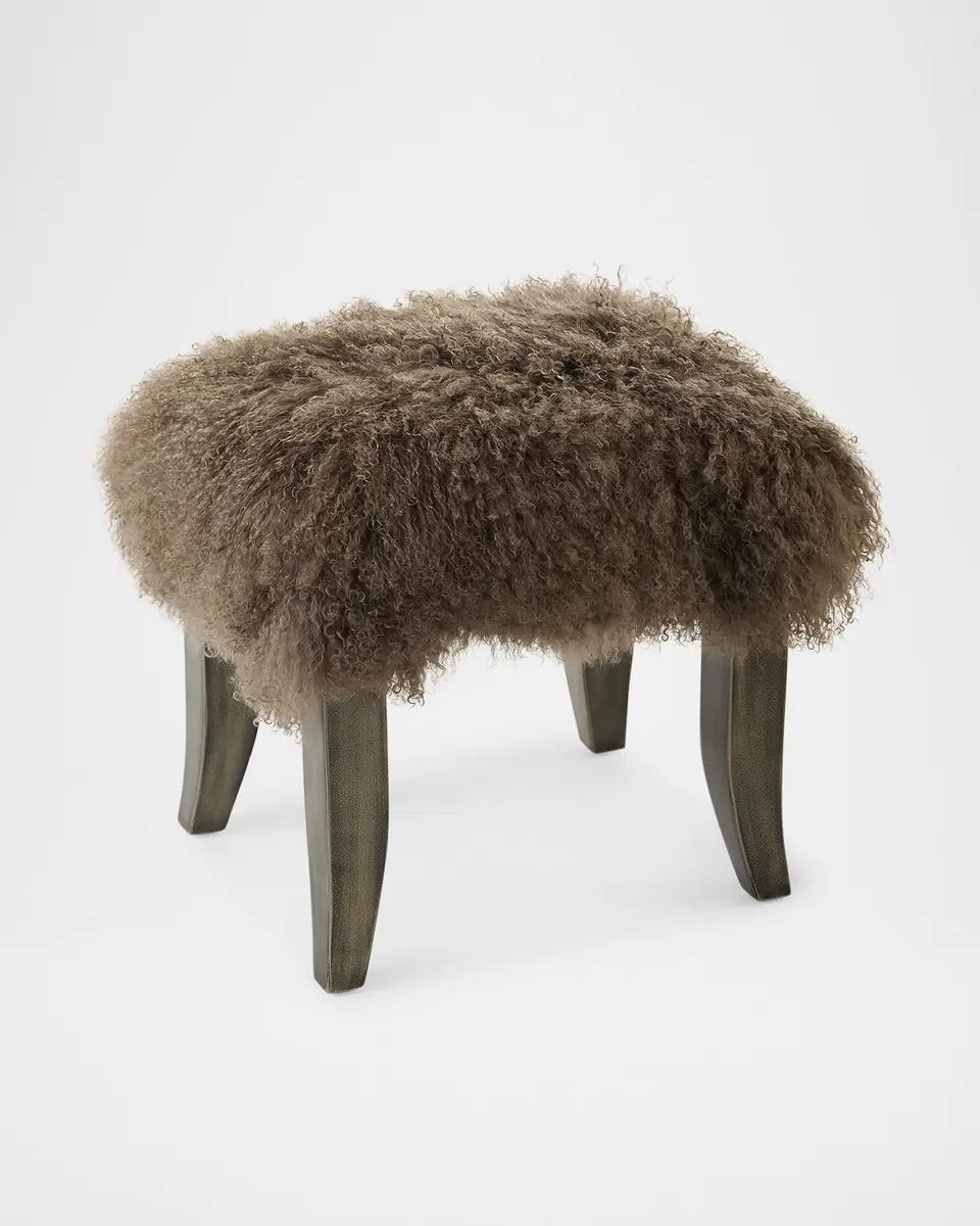 Old Hickory Tannery Ella Shearling Bunching Ottoman | Thumbnail 2 Old Hickory Tannery Ella Shearling Bunching Ottoman | Thumbnail 2