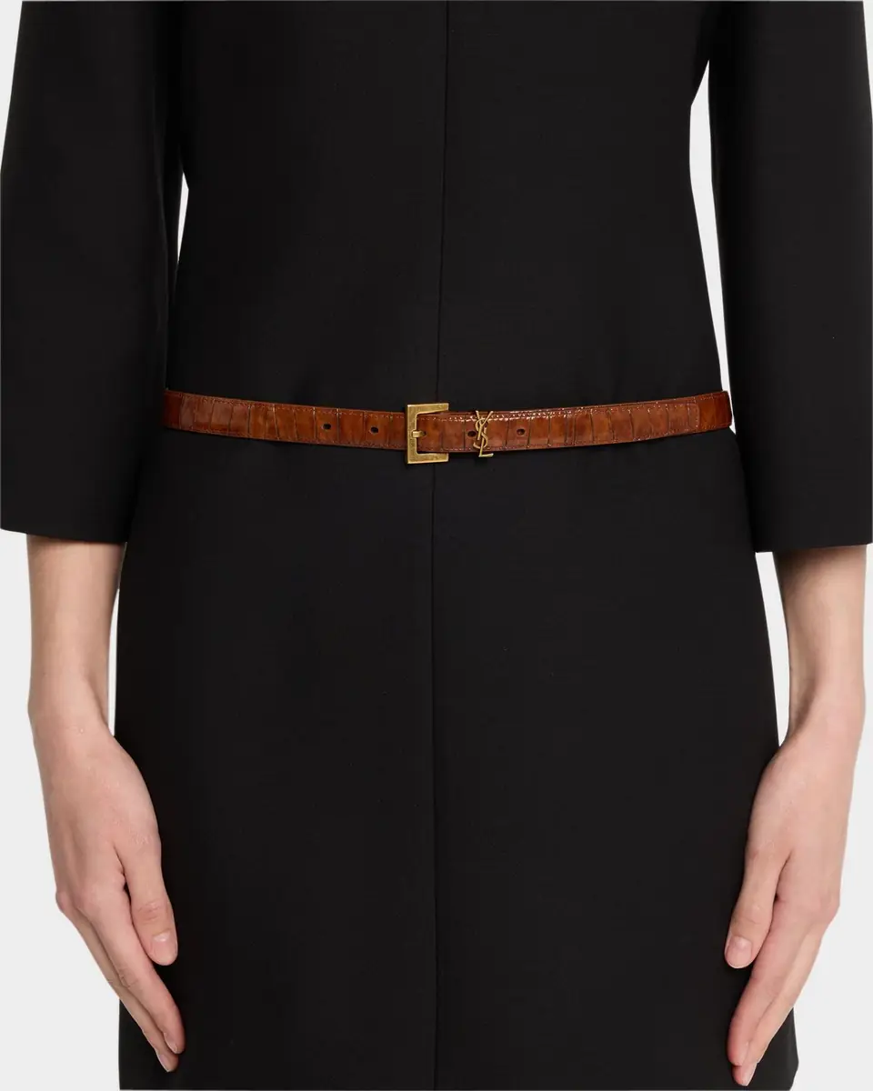Saint Laurent YSL Shiny Leather Belt | Thumbnail 2