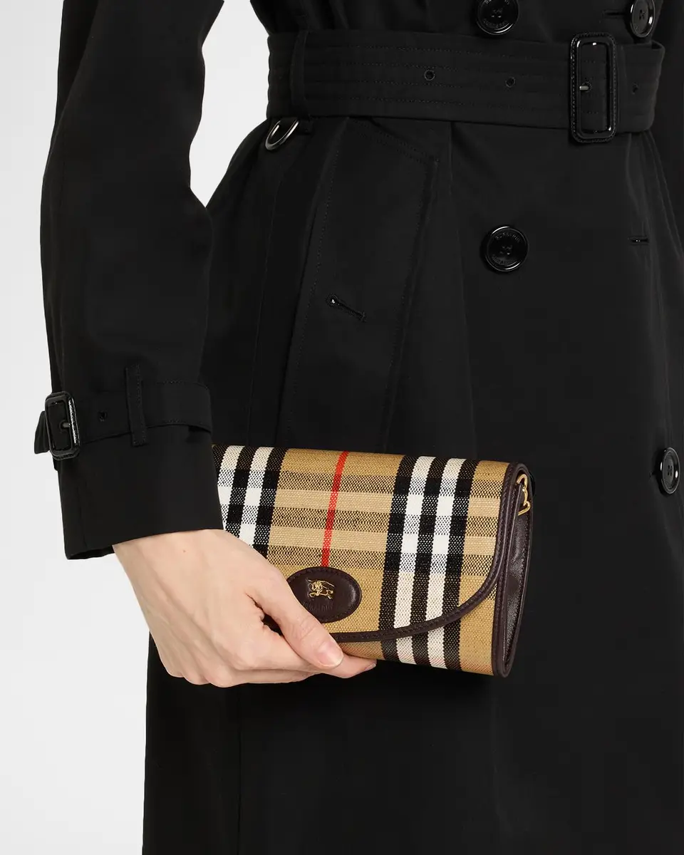 Burberry Highlands Check Flap Continental Wallet on Chain | Thumbnail 2 Burberry Highlands Check Flap Continental Wallet on Chain | Thumbnail 2