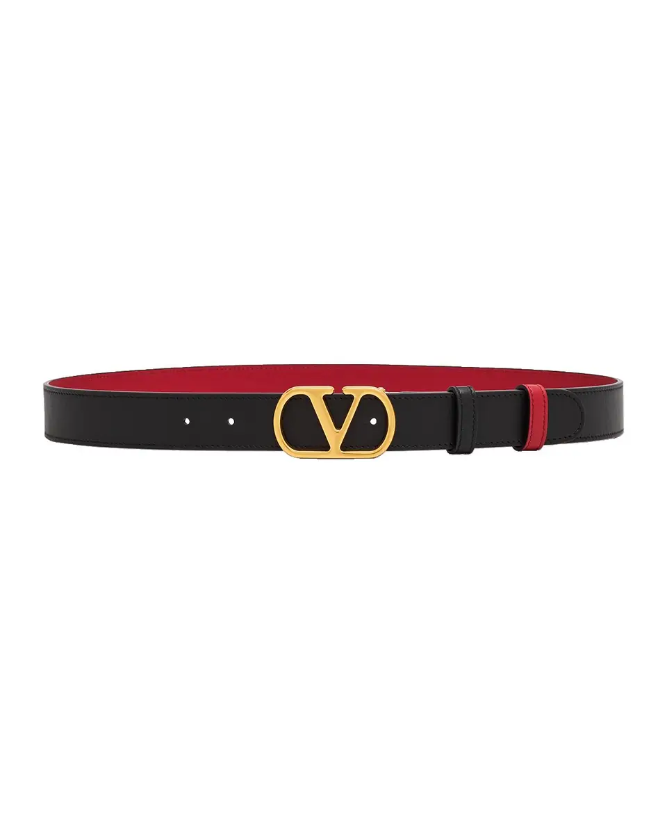 Valentino Garavani VLogo Signature Reversible Leather Belt, 30mm | Thumbnail 2 Valentino Garavani VLogo Signature Reversible Leather Belt, 30mm | Thumbnail 2