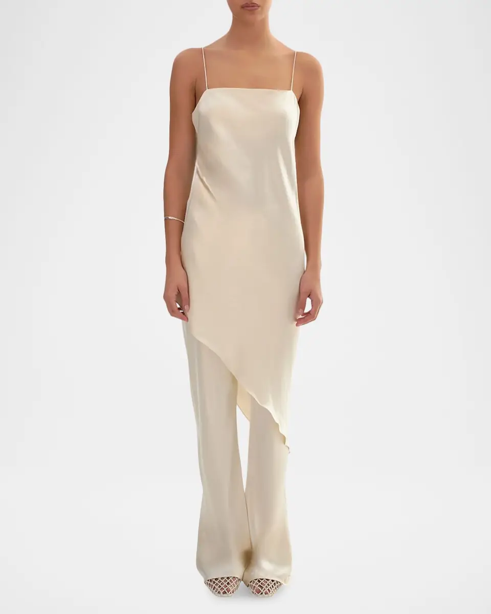 LAMARQUE Ashley Asymmetric Slip Dress | Thumbnail 4