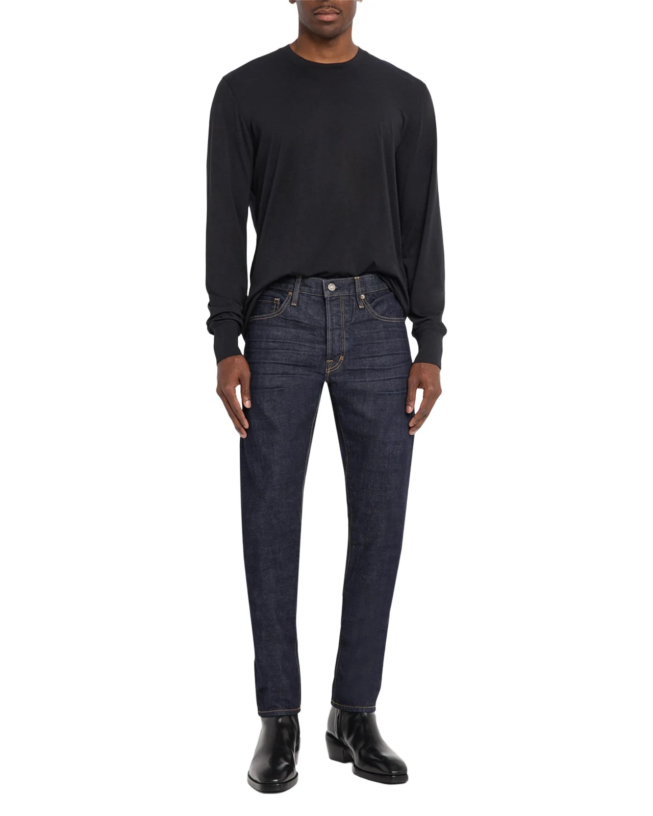 Men's Lyocell and Cotton Long-Sleeve T-Shirt