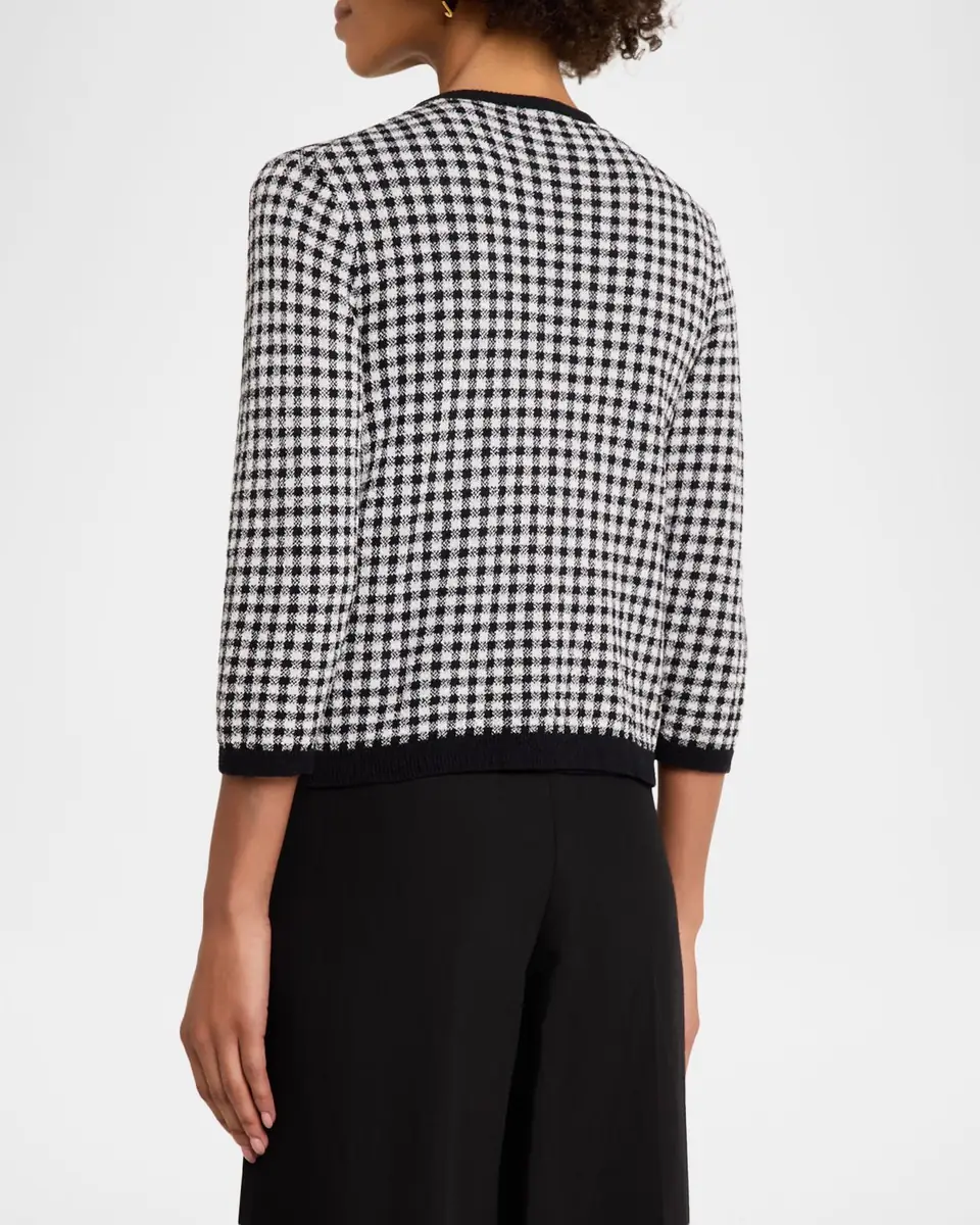 Vince Gingham Knit Cardigan | Thumbnail 2 Vince Gingham Knit Cardigan | Thumbnail 2