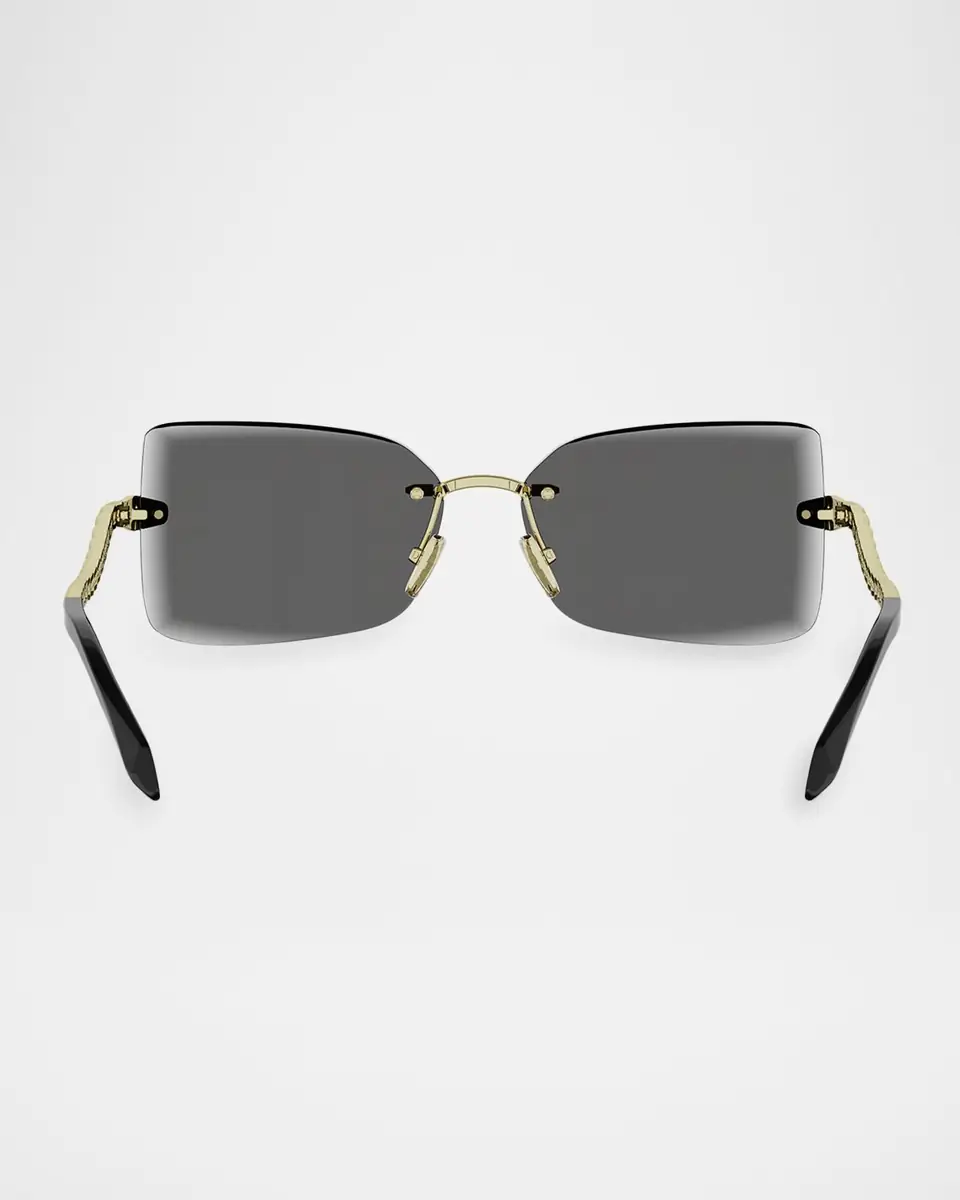BVLGARI Serpenti 51mm Metal Rectangular Sunglasses | Thumbnail 4 BVLGARI Serpenti 51mm Metal Rectangular Sunglasses | Thumbnail 4