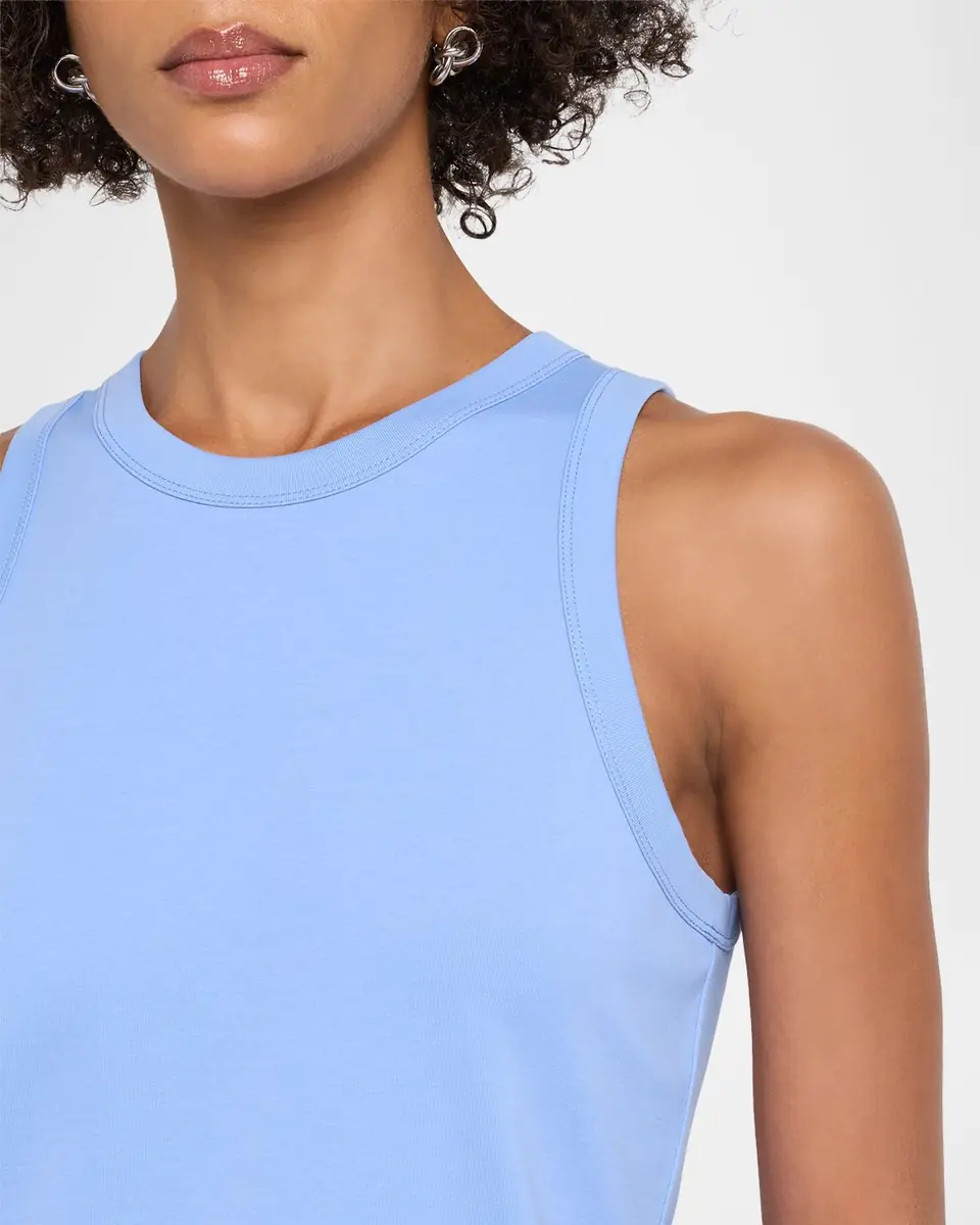 Lafayette 148 New York Swiss Cotton Rib Racerback Tank | Thumbnail 4