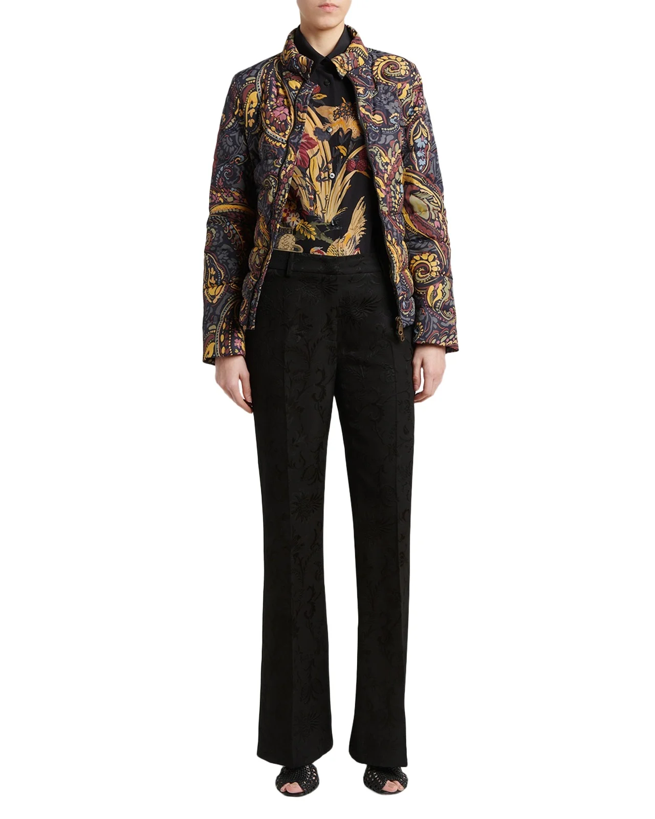 Bird, Berry and Floral Silk Shirt Bird, Berry and Floral Silk Shirt