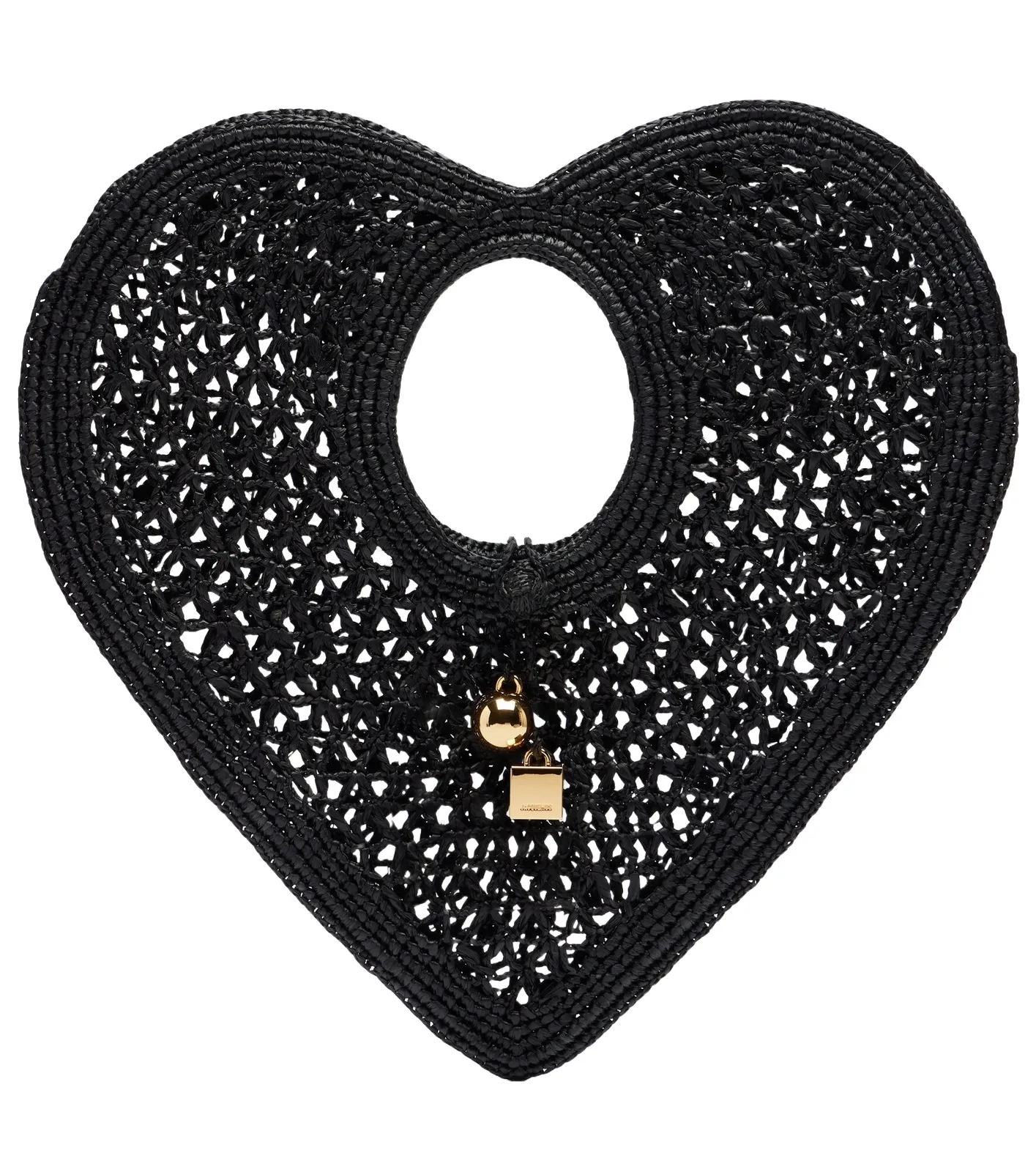 Spiaggia Coeur Small raffia top-handle bag Spiaggia Coeur Small raffia top-handle bag