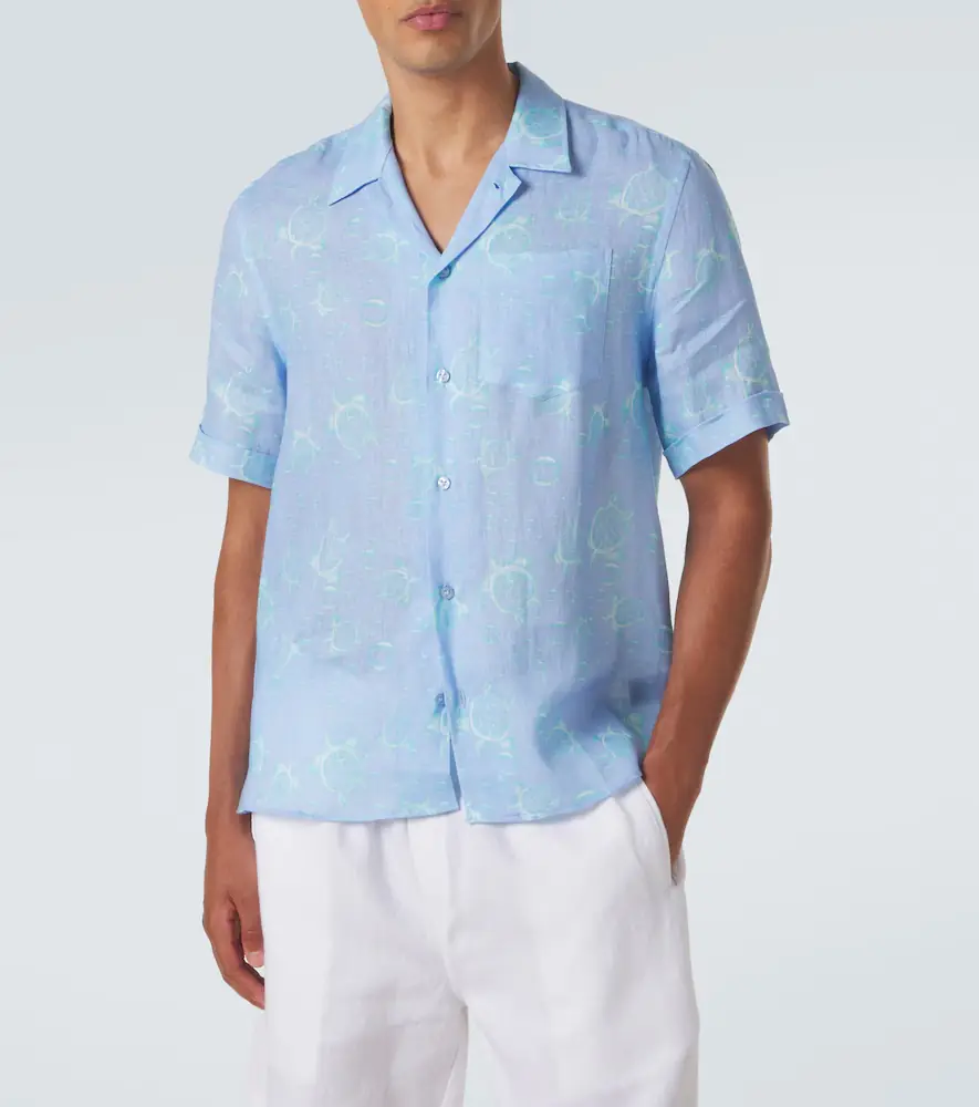 Vilebrequin Printed linen shirt | Thumbnail 4