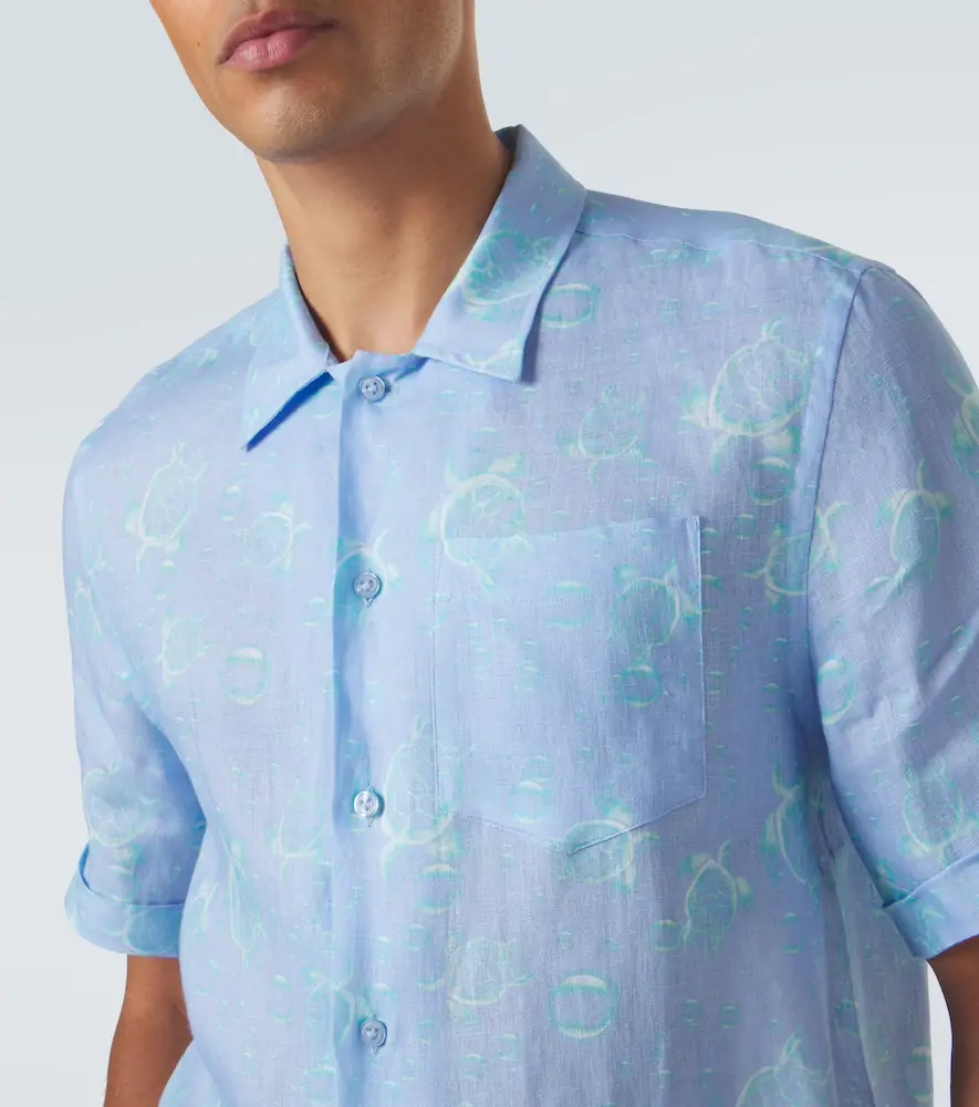 Vilebrequin Printed linen shirt | Thumbnail 5