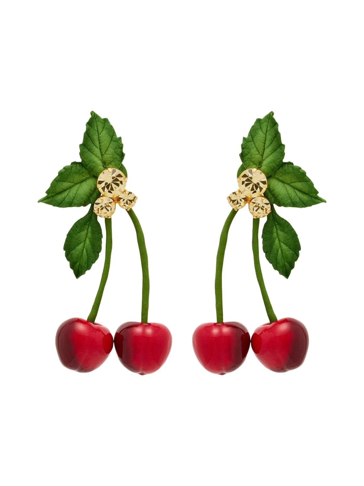 Maraschino embellished drop earrings Maraschino embellished drop earrings