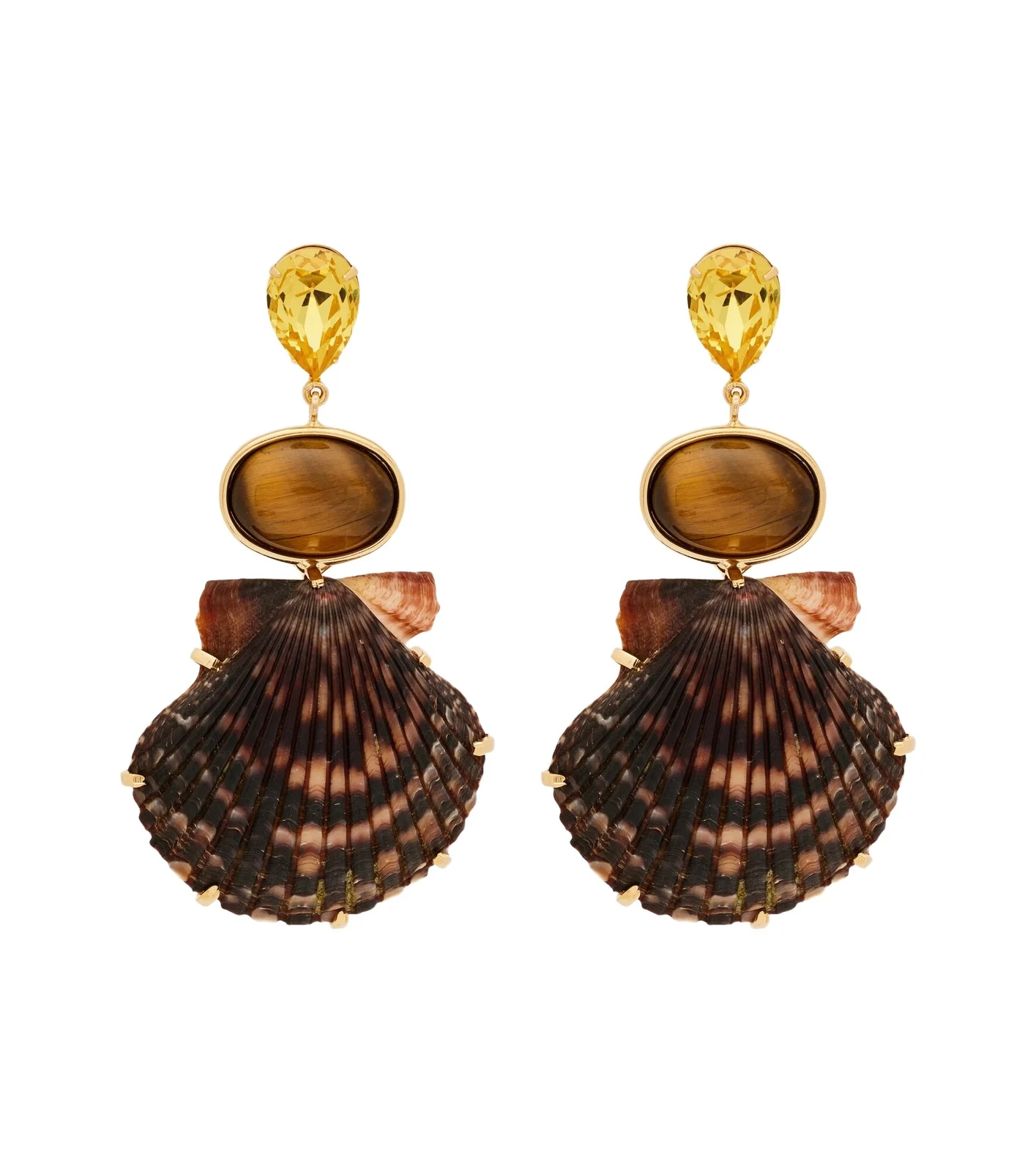 Augustine crystal-embellished drop earrings