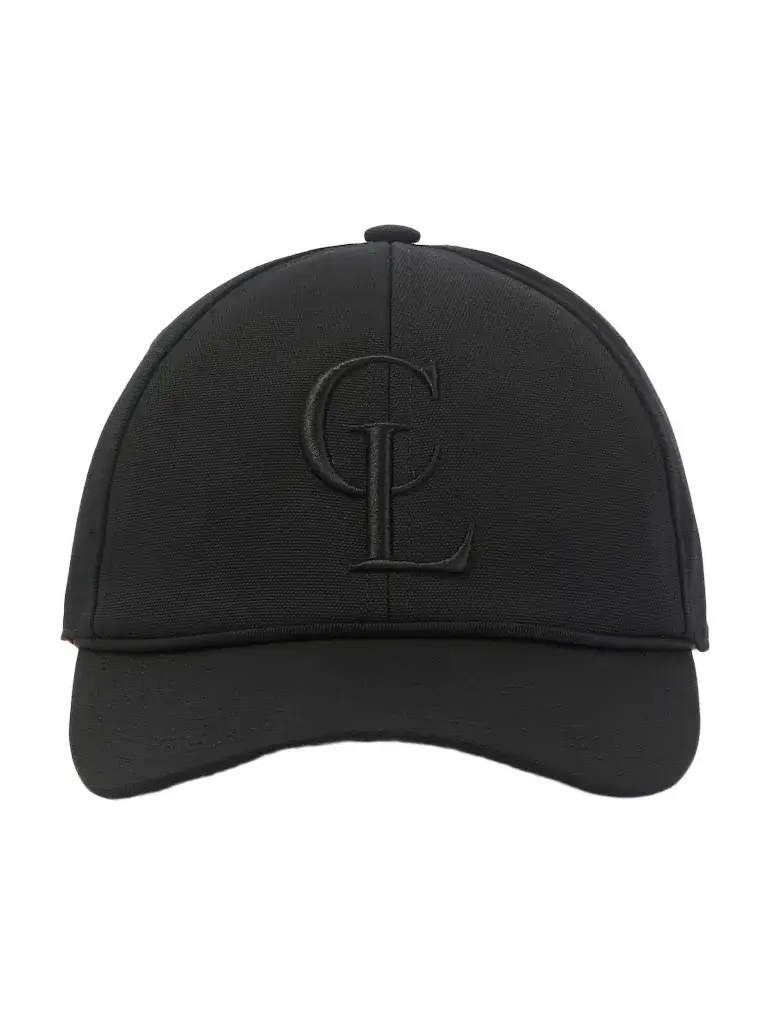 Christian Louboutin Logo cotton canvas baseball cap