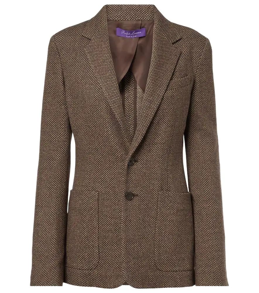 Ralph Lauren Collection Hailey wool, silk, and cashmere blazer | Image 1 Ralph Lauren Collection Hailey wool, silk, and cashmere blazer | Image 1