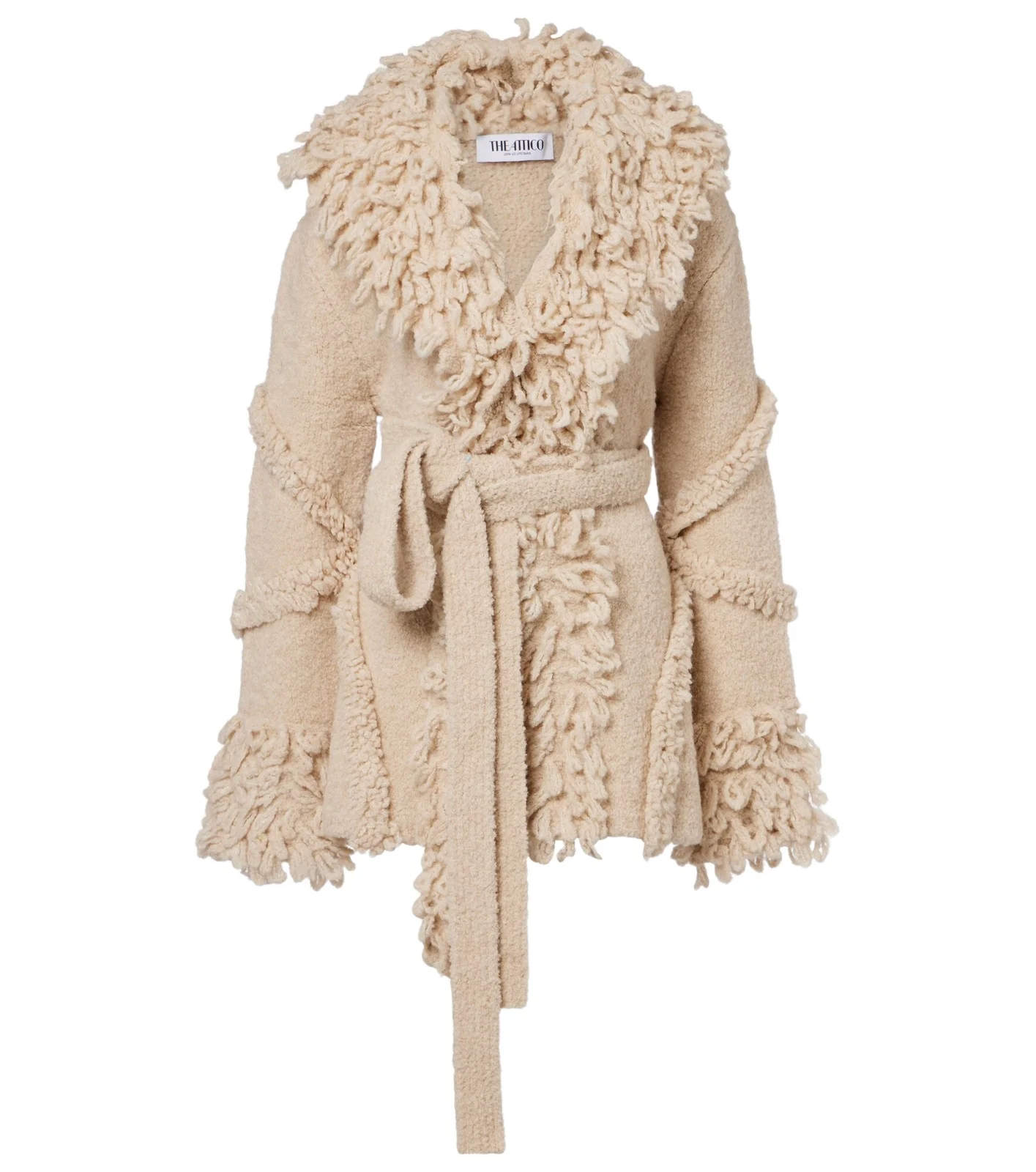 Fringed wool and cashmere-blend cardigan Fringed wool and cashmere-blend cardigan