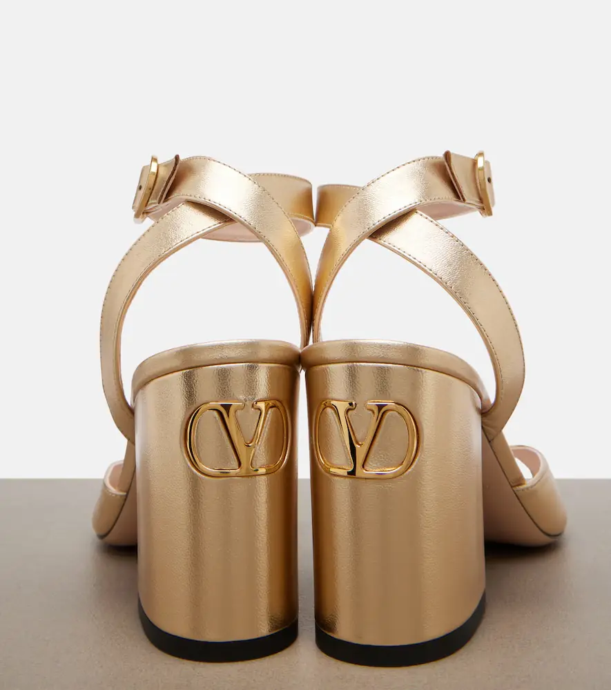Valentino Garavani Fawcette metallic leather sandals | Thumbnail 4 Valentino Garavani Fawcette metallic leather sandals | Thumbnail 4