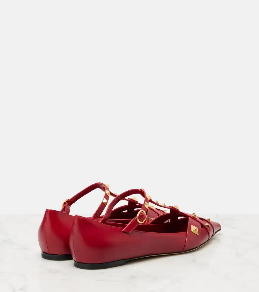 Valentino Garavani Studdy leather ballet flats | Thumbnail 4