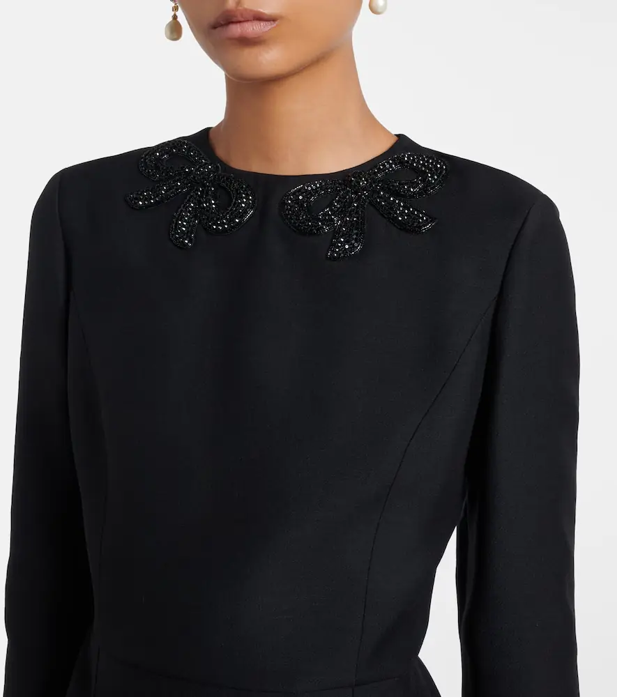 Valentino Garavani Crepe Couture embellished minidress | Thumbnail 4 Valentino Garavani Crepe Couture embellished minidress | Thumbnail 4