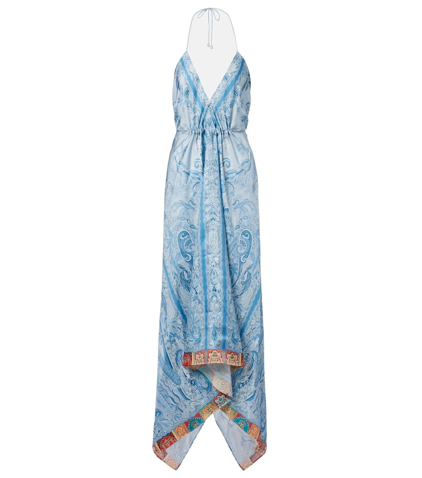 Paisley asymmetric silk maxi dress Paisley asymmetric silk maxi dress