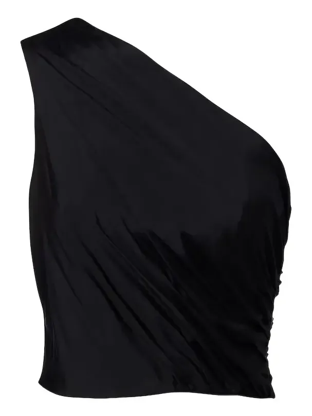 Zoe one-shoulder crop top