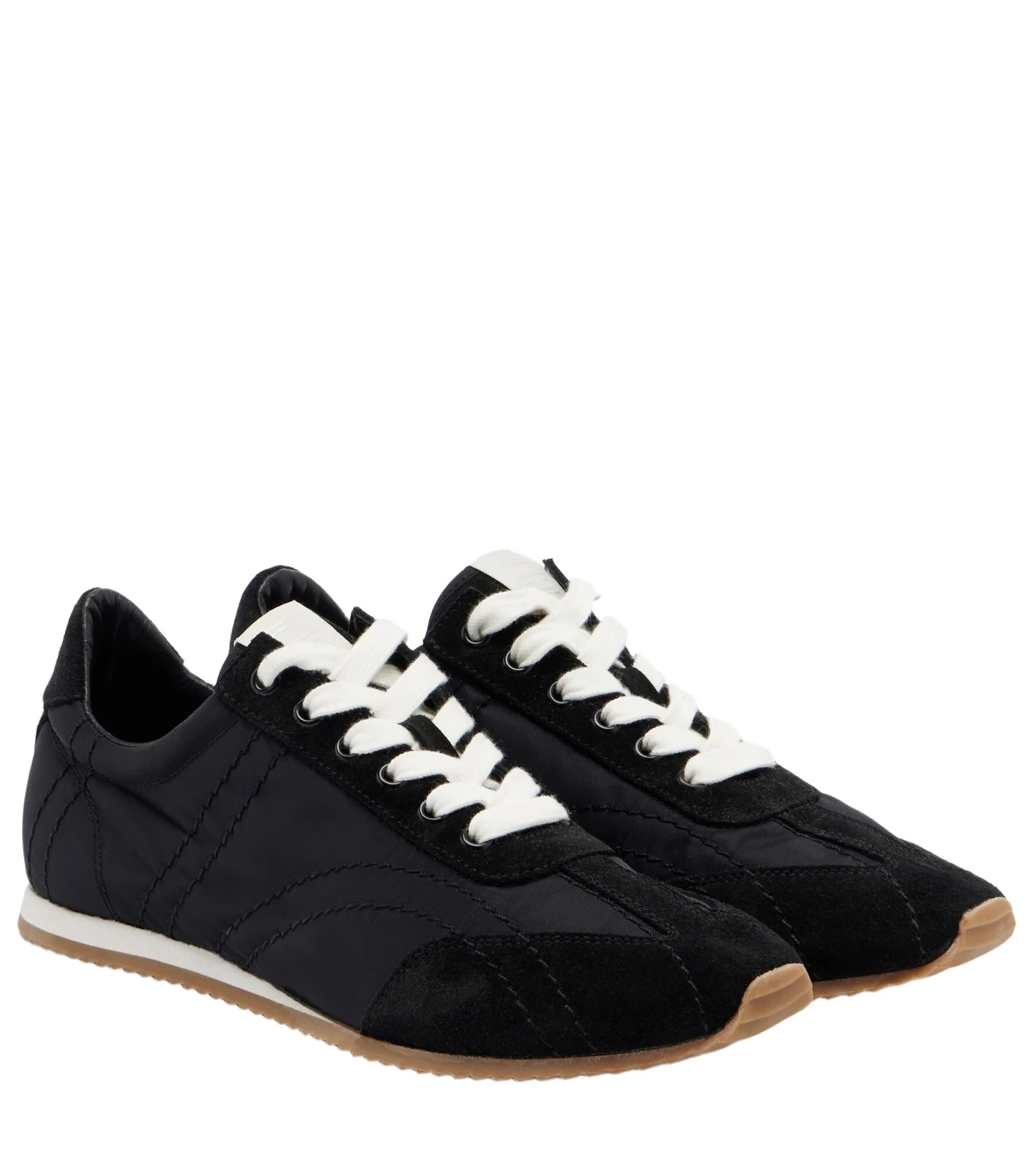 Flex suede-trimmed sneakers Flex suede-trimmed sneakers