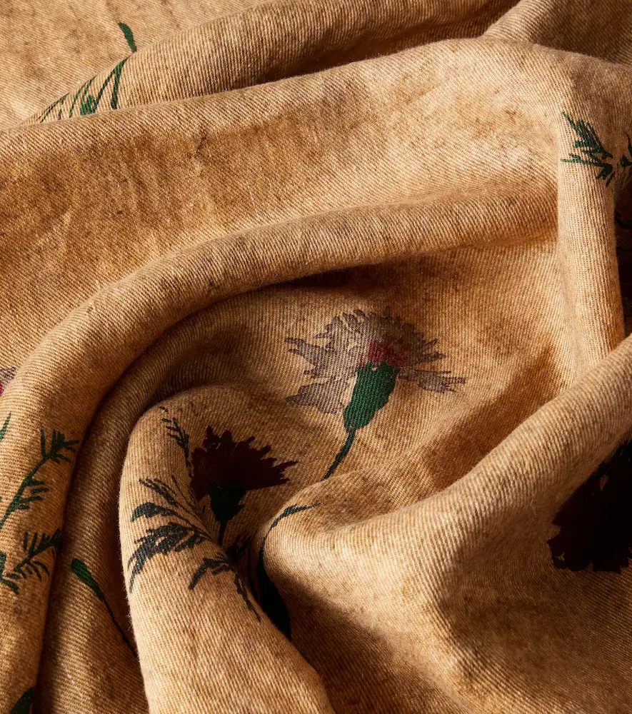 The House of Lyria Firmamento floral linen blanket | Thumbnail 3