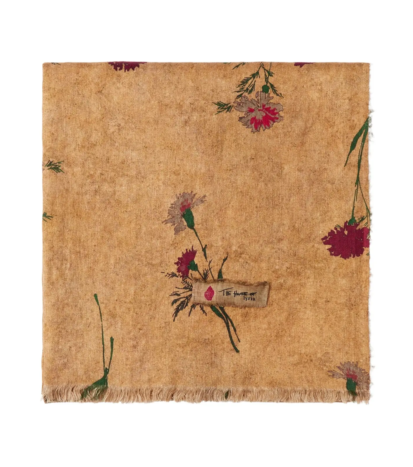The House of Lyria Firmamento floral linen blanket