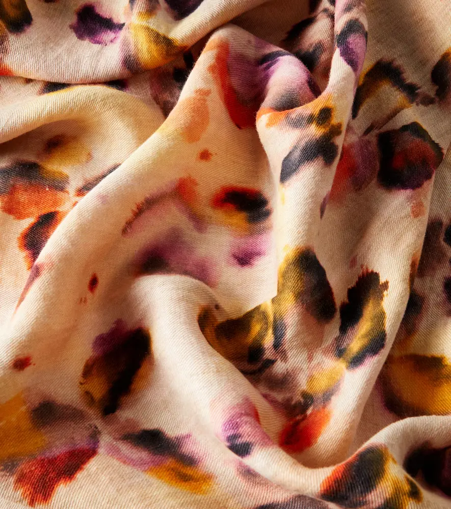 The House of Lyria Firmamento floral linen blanket | Thumbnail 2