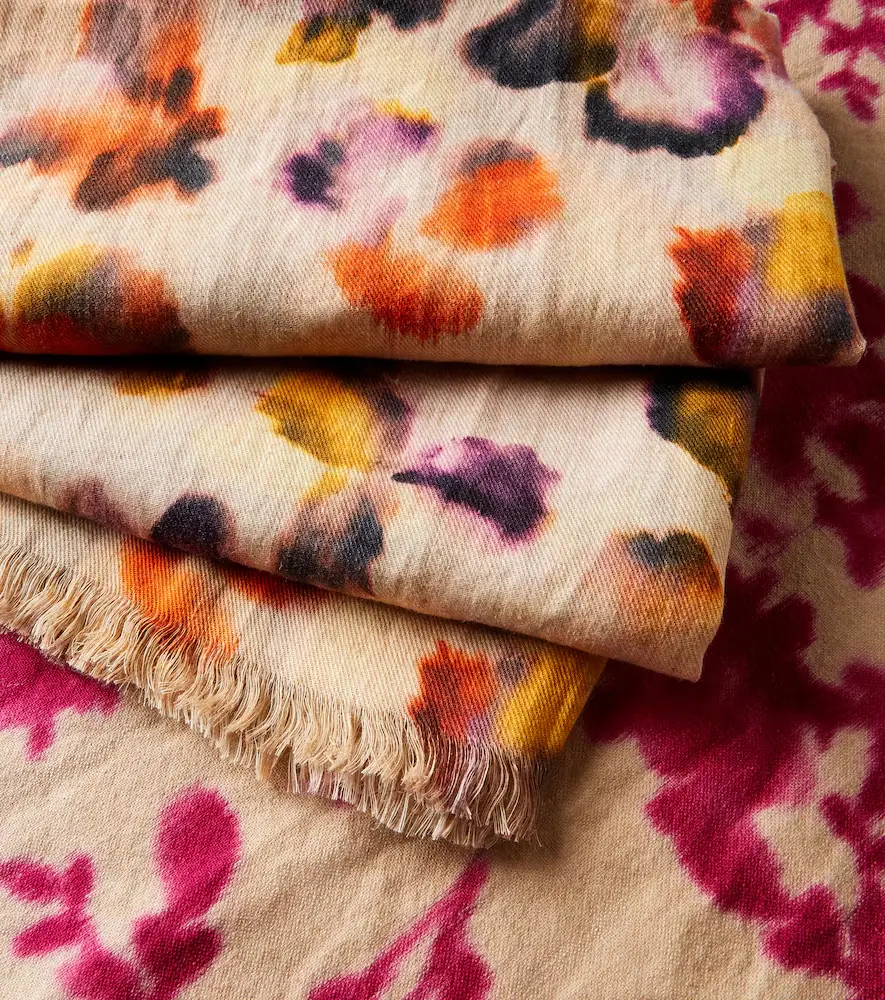 The House of Lyria Firmamento floral linen blanket | Thumbnail 3
