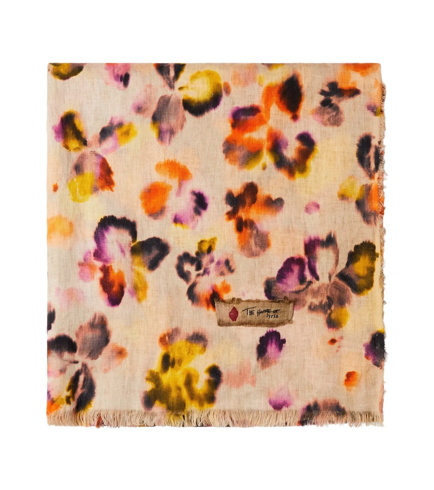 The House of Lyria Firmamento floral linen blanket