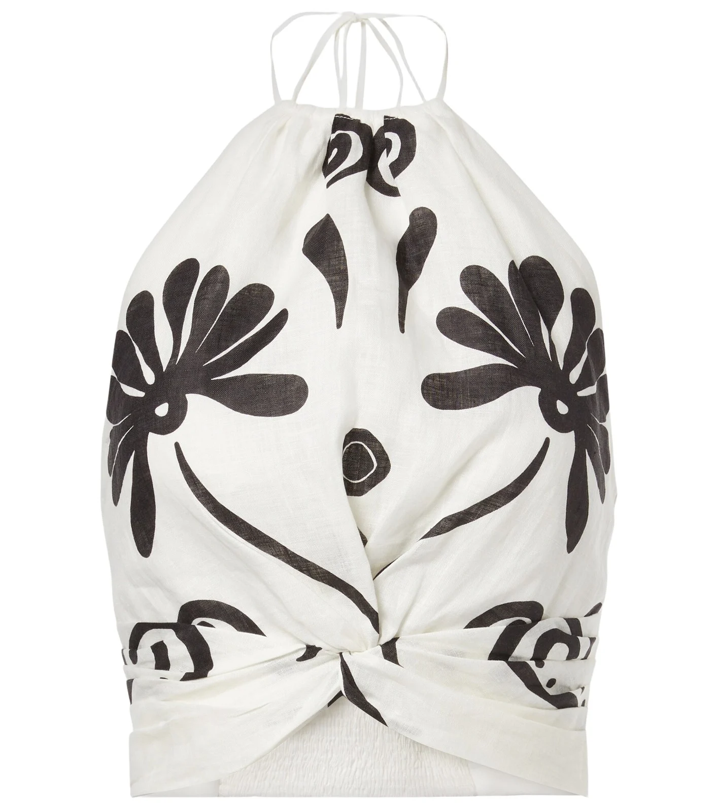 Lodi floral halterneck linen top Lodi floral halterneck linen top