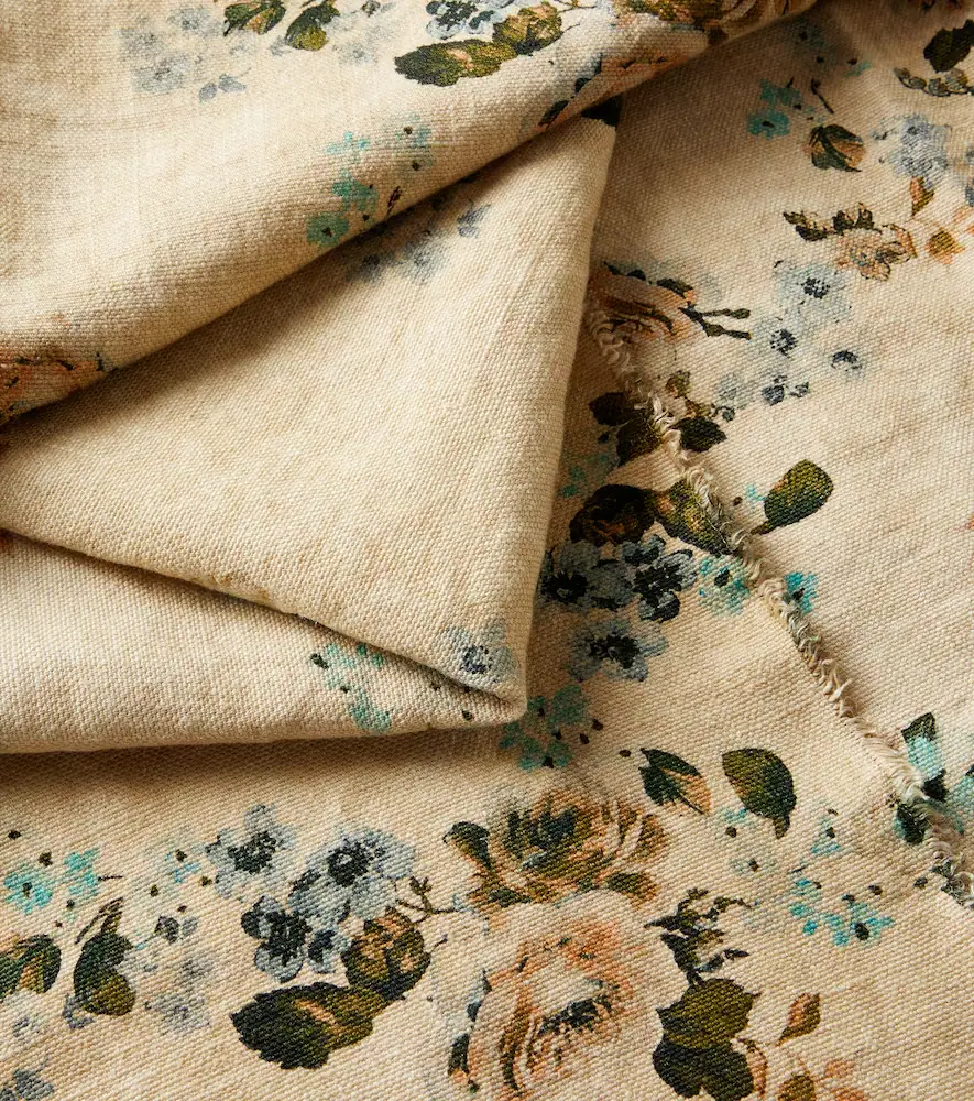The House of Lyria Vetiver floral linen picnic blanket | Thumbnail 3