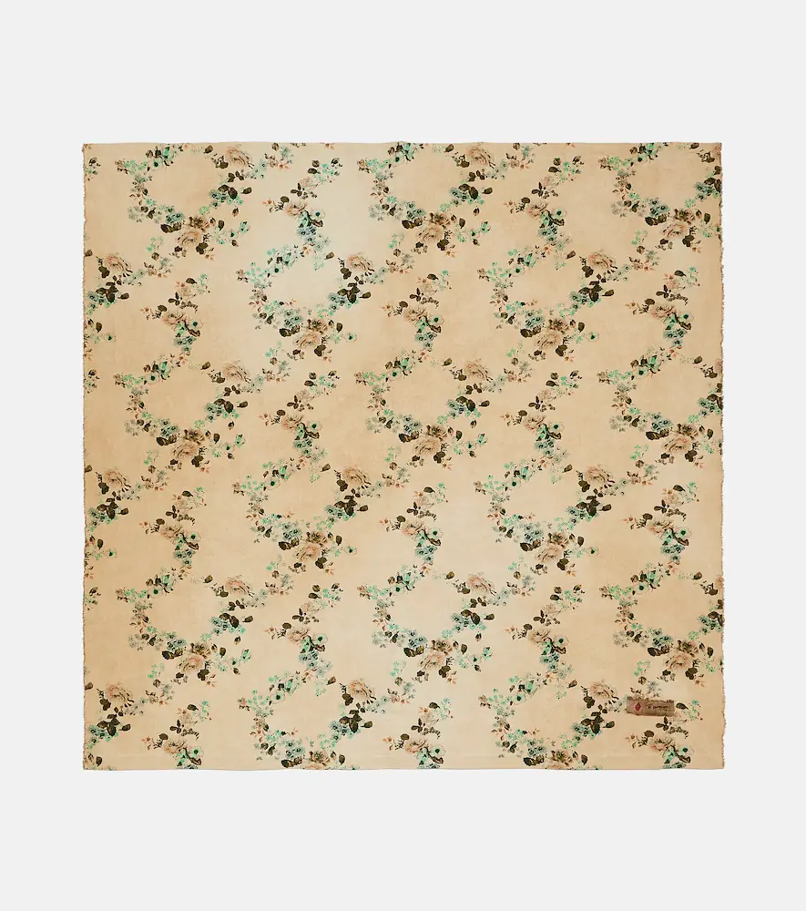 The House of Lyria Vetiver floral linen picnic blanket | Thumbnail 6