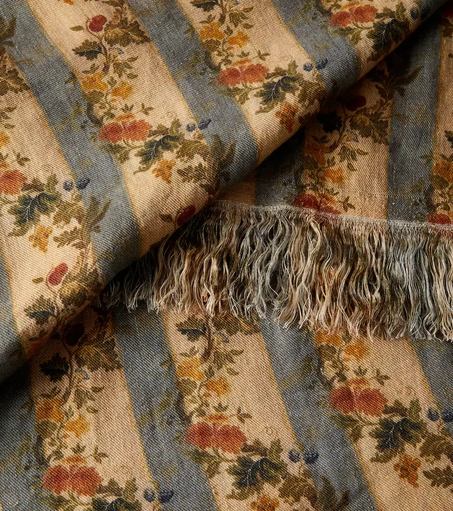 The House of Lyria Tormento floral striped linen tablecloth | Thumbnail 3