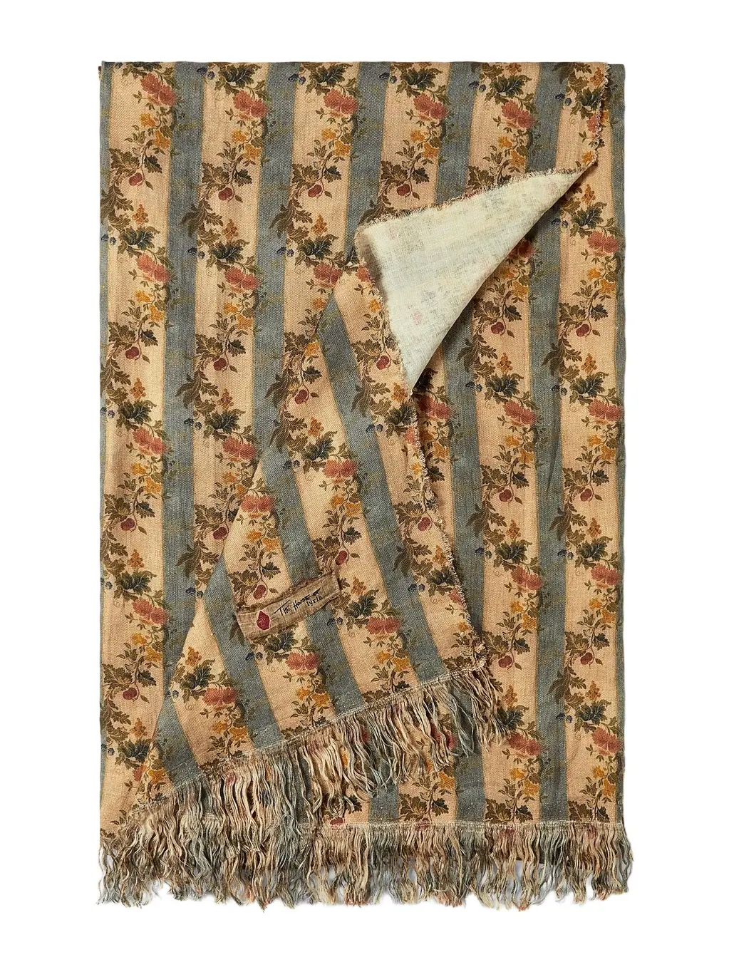 The House of Lyria Tormento floral striped linen tablecloth