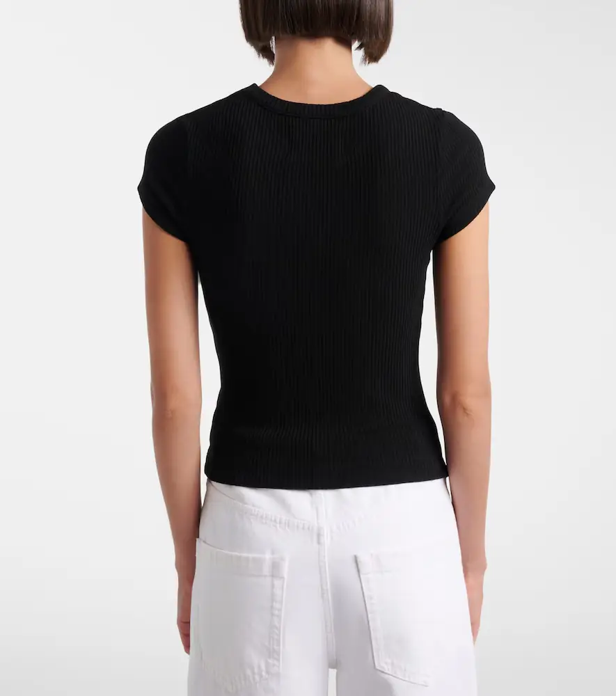 Citizens of Humanity Nello ribbed-knit T-shirt | Thumbnail 5